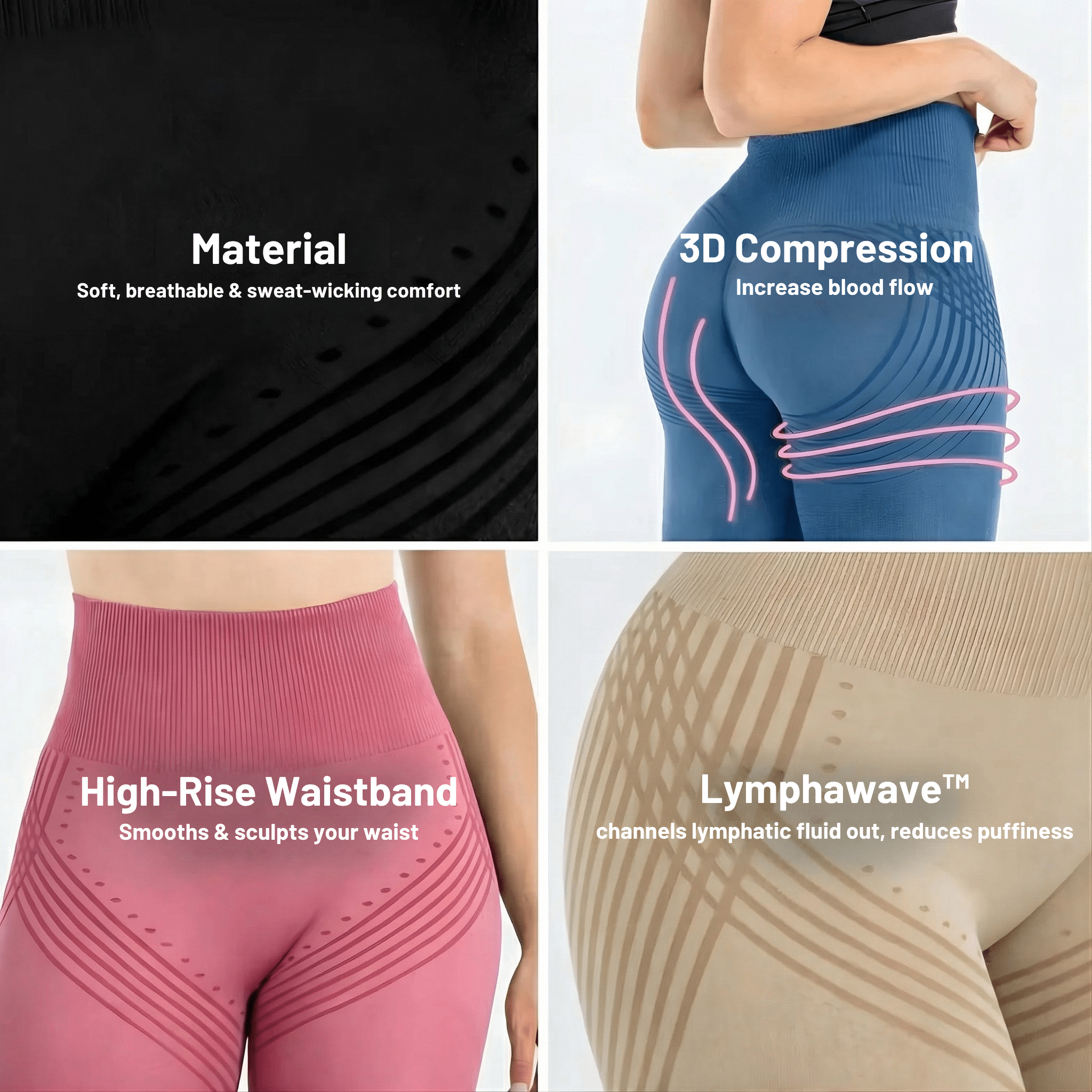 Lymphawave™ - Compression Lymphatic Drainage Leggings - Nexo™