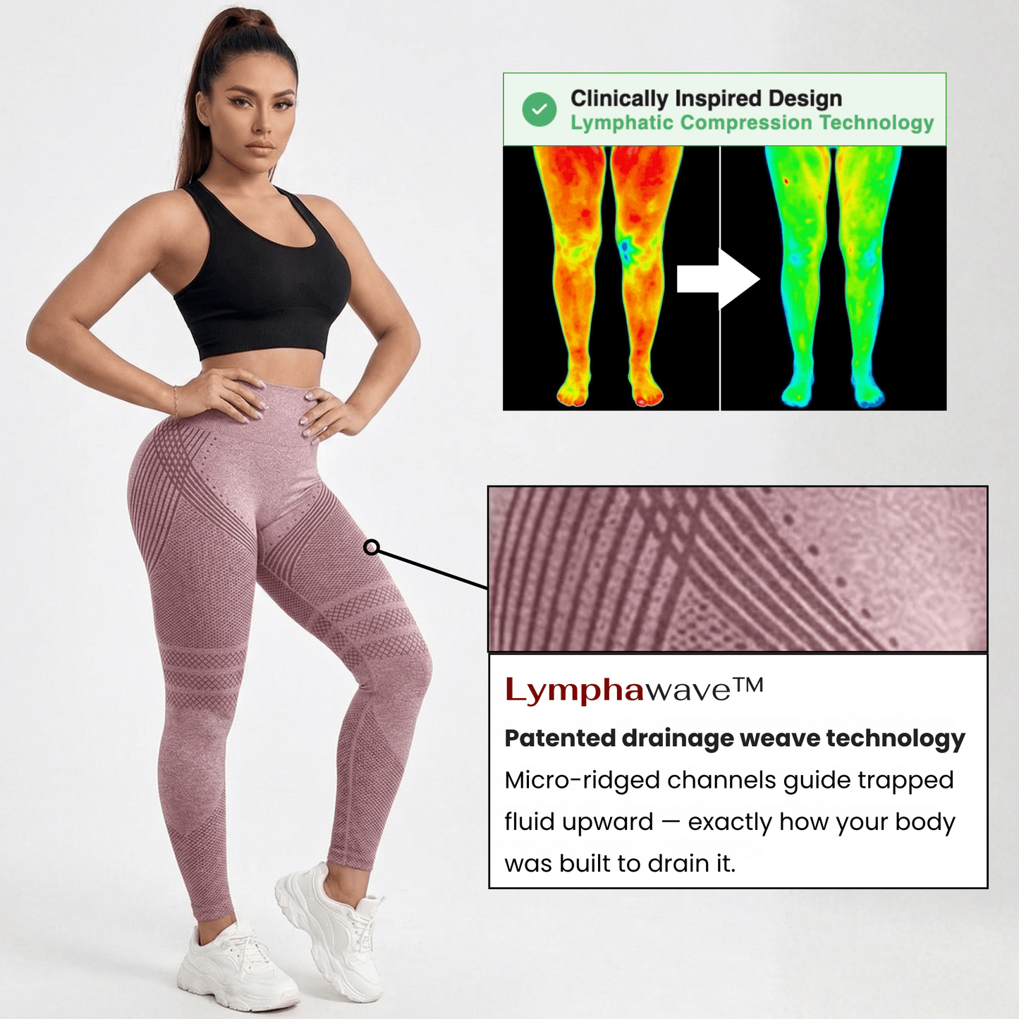 Lymphawave™ - Compression Lymphatic Drainage Leggings - Nexo™
