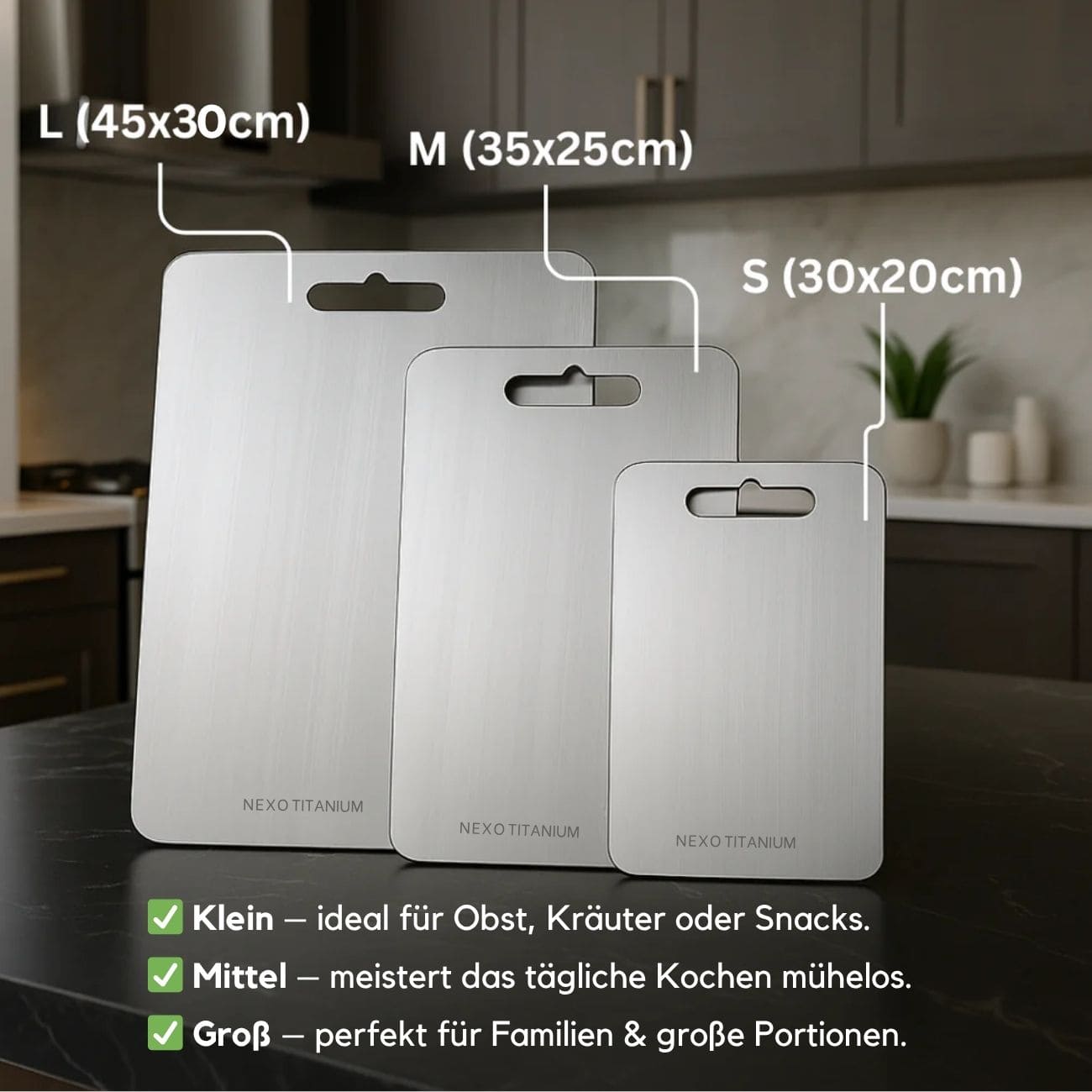 Nexo™ - 100 % Reines Titan - Schneidebrett - Nexo™