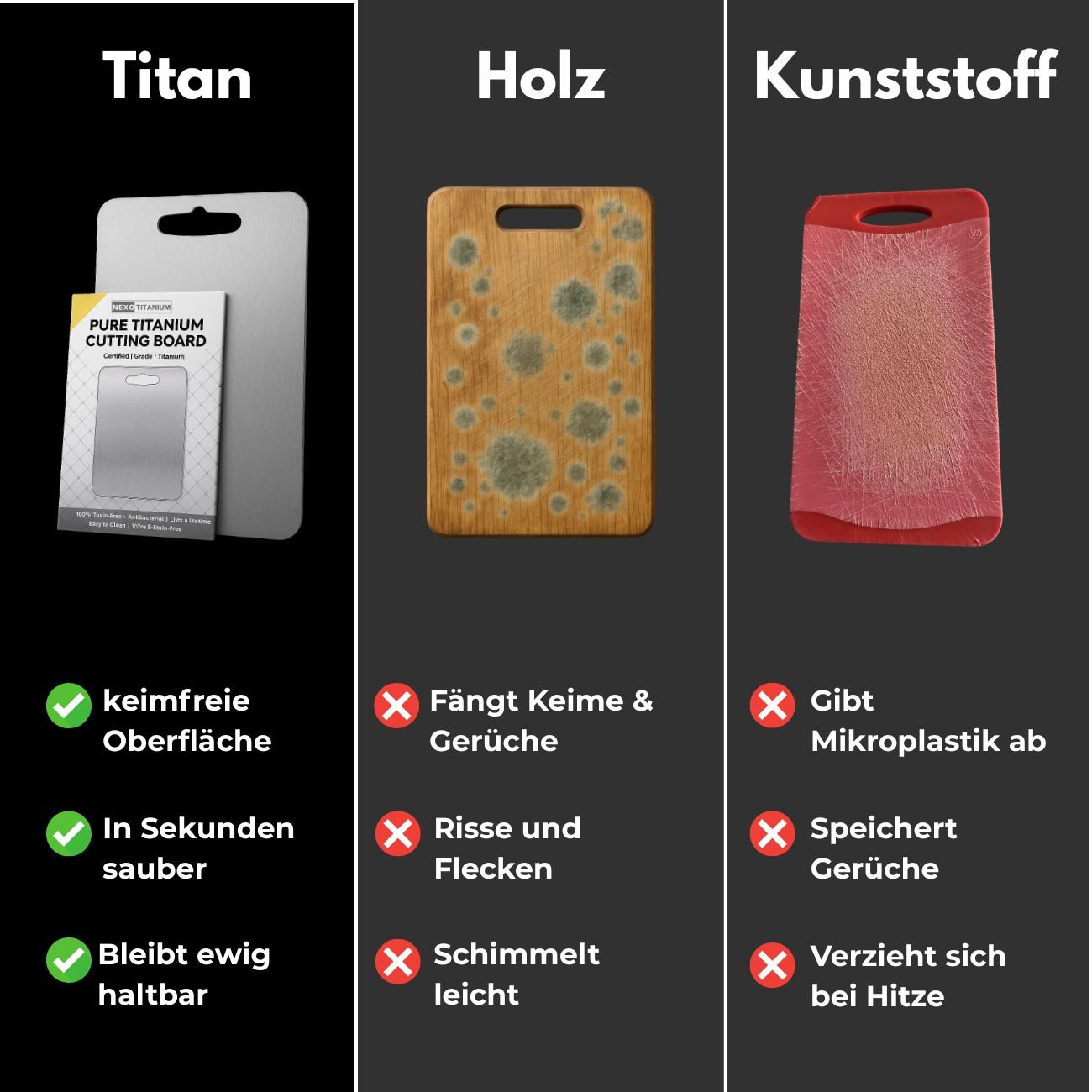Nexo™ - 100 % Reines Titan - Schneidebrett - Nexo™